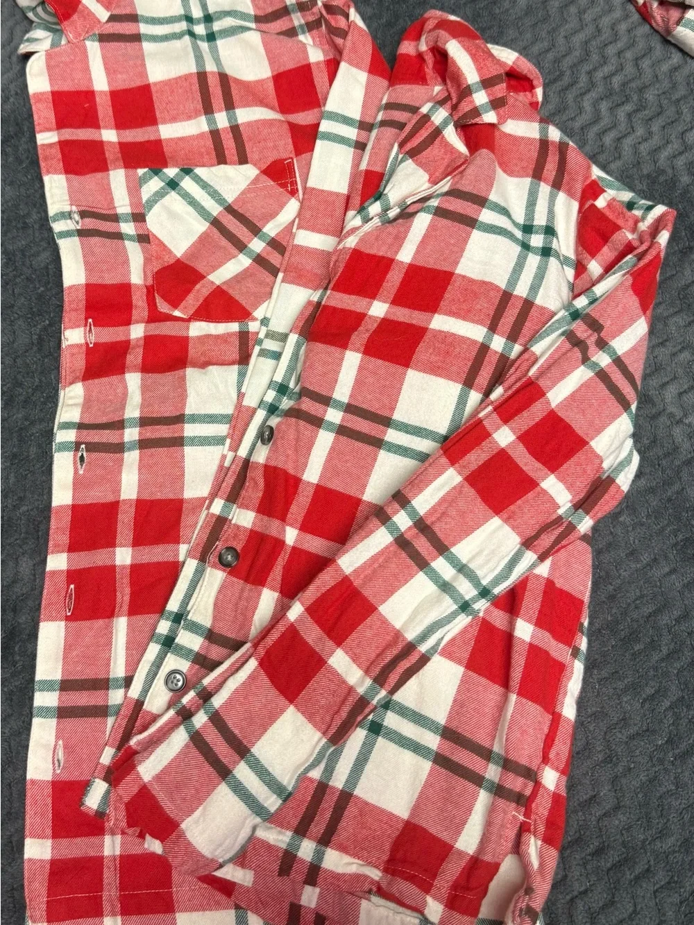Old Navy Red Plaid couples Pajama Set - Classic Holiday Flannel